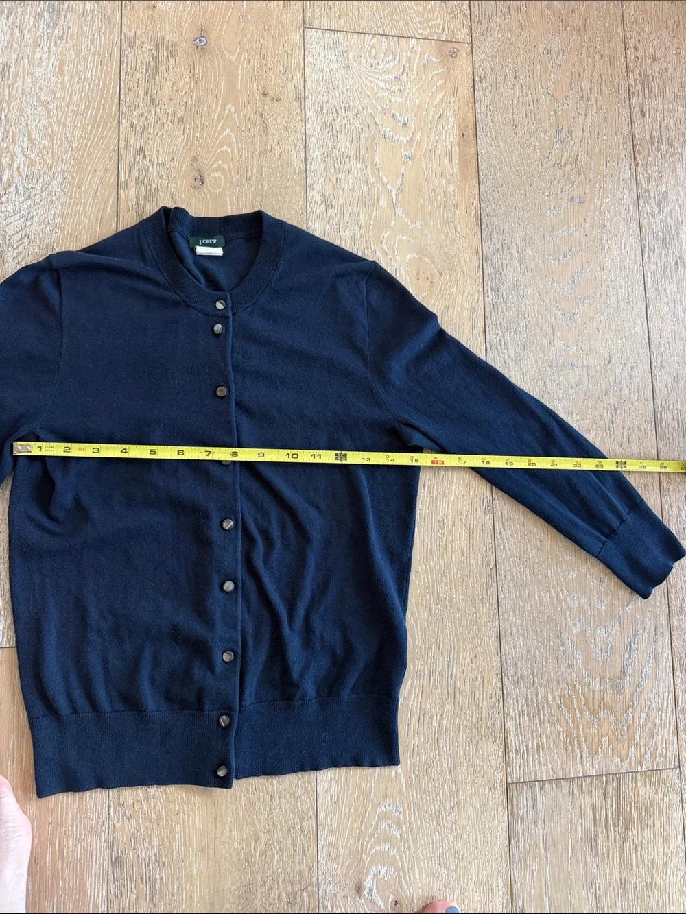 J. Crew Navy Button-Up Lightweight Cardigan 00s